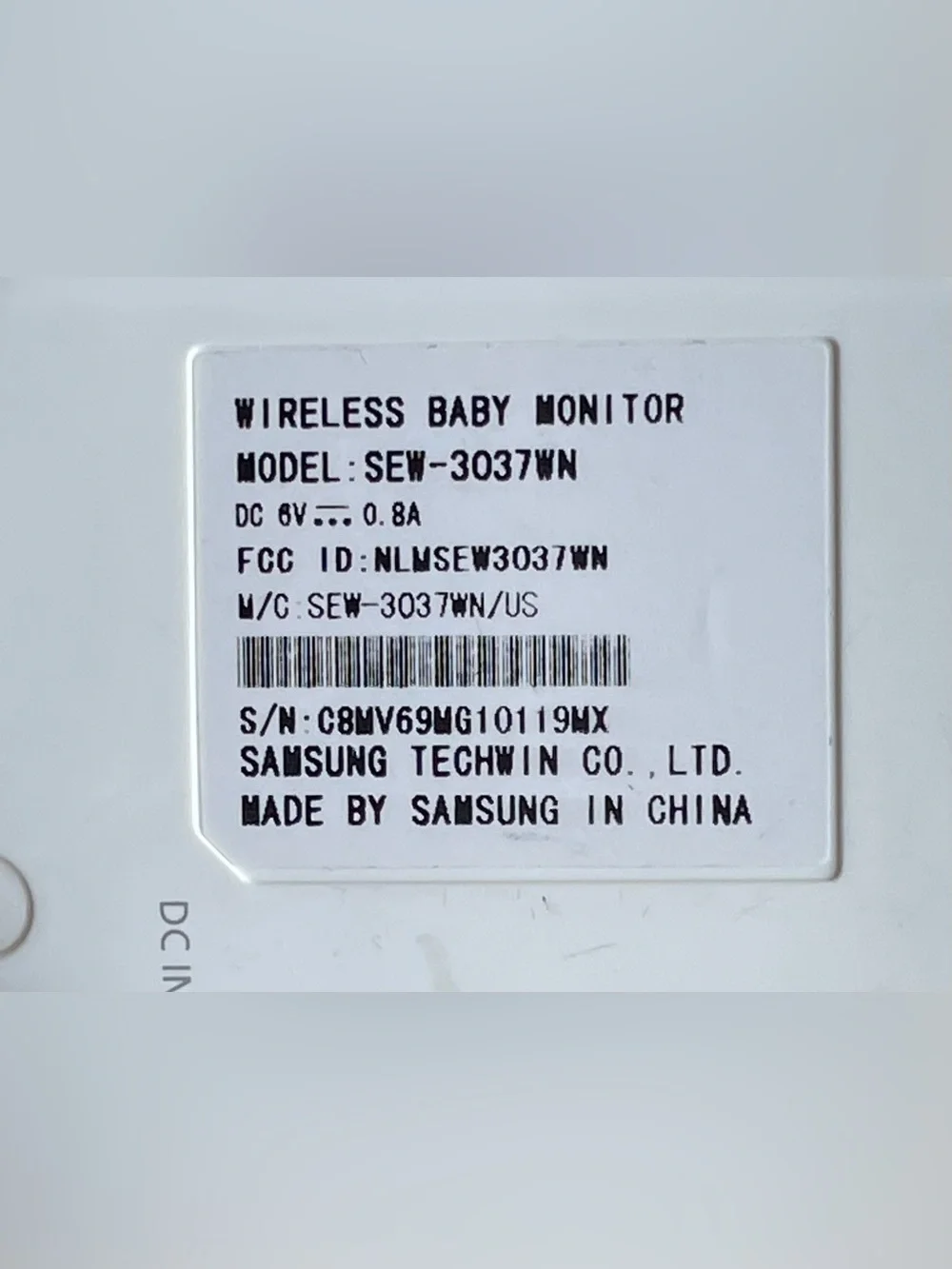 Samsung sew 3037w